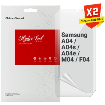 Купить Набор гидрогелевой пленки ArmorStandart Clear + Anti-Blue для Samsung A04/A04s/A04e/M04/F04 (ARM66829) - фото 1