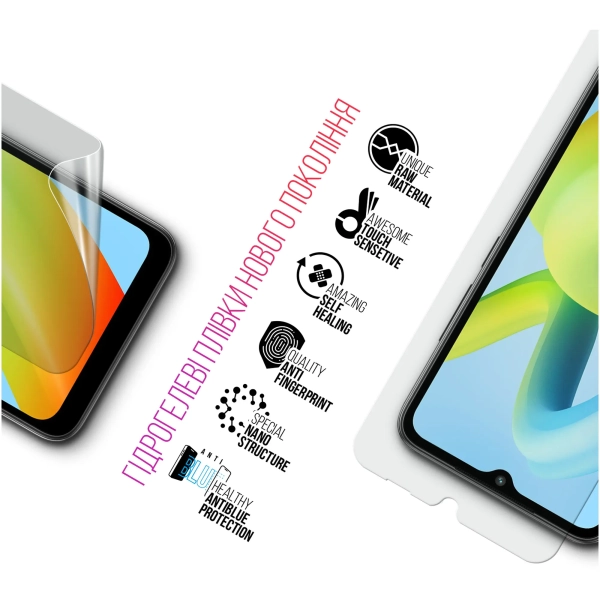 Купить Набор гидрогелевых пленок ArmorStandart Clear + Anti-Blue для для Xiaomi Redmi A1 / A1+ / Poco C50 (ARM66844) - фото 2