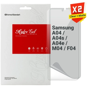 Купить Набор гидрогелевых пленок ArmorStandart Clear + Matte для Samsung A04 / A04s / A04e / M04 / F04 (ARM66855) - фото 1