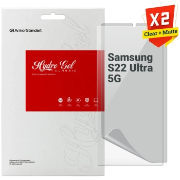 Купить Набор гидрогелевых пленок ArmorStandart Clear + Matte для Samsung S22 Ultra 5G (ARM66861) - фото 1