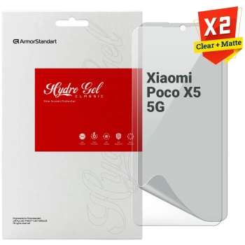 Купить Набор гидрогелевых пленок ArmorStandart Clear + Matte для Xiaomi Poco X5 5G (ARM66867) - фото 1