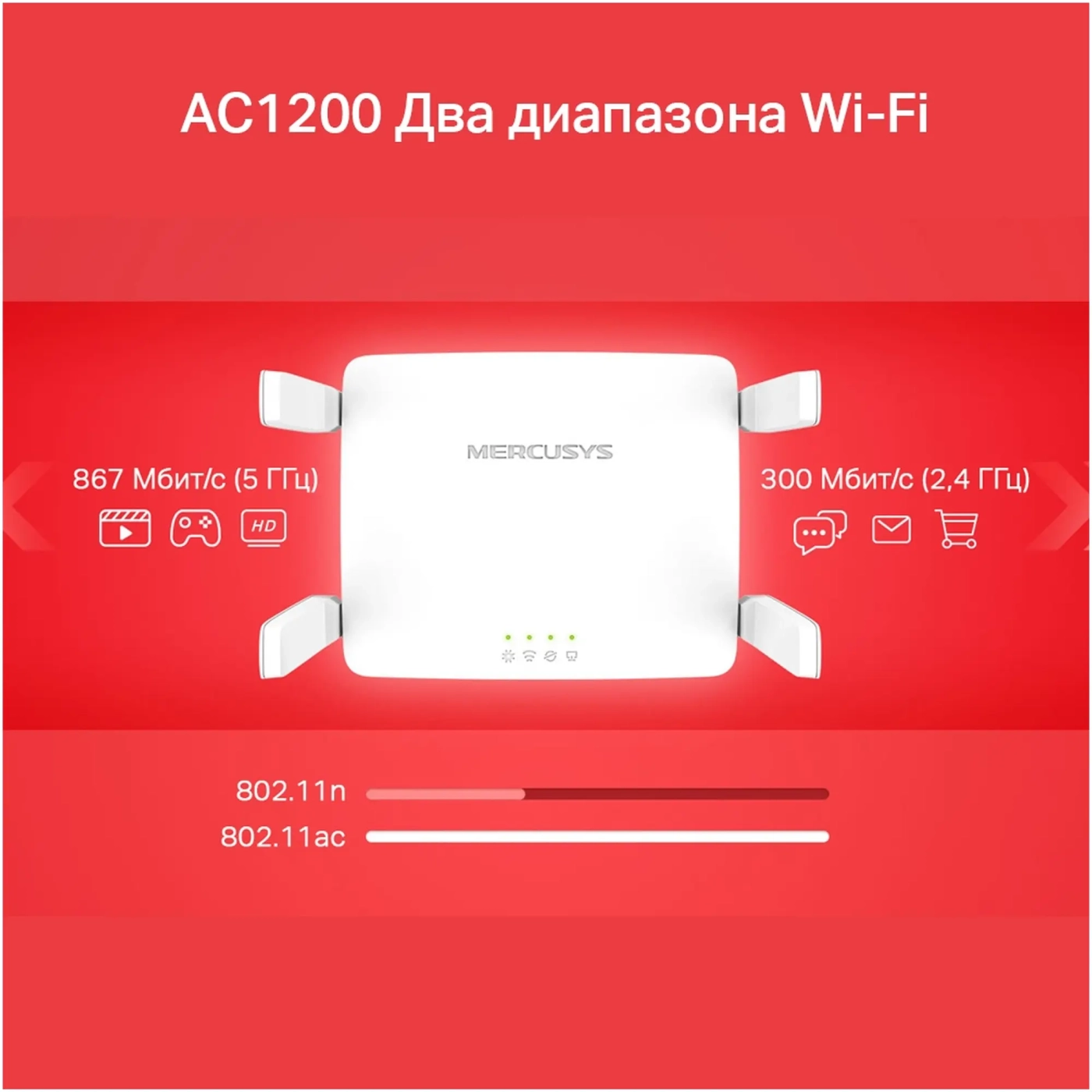 Купить Маршрутизатор Mercusys AC10 - фото 6