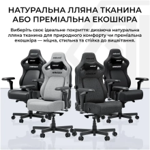 Купити Крісло для геймерів Anda Seat Kaiser 4 V2 Size XL Dark Gray Fabric (AD12YDDC-XLL-20-GB-CF-03) - фото 12