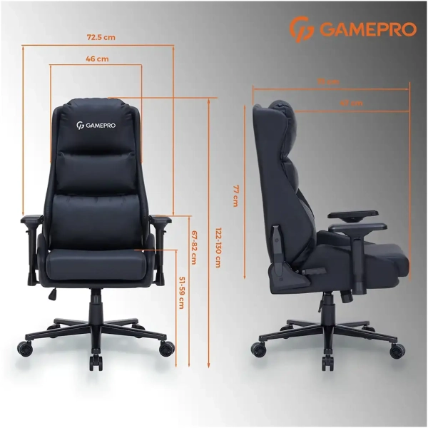 Купити Крісло для геймерів Gamepro GC695B - фото 7