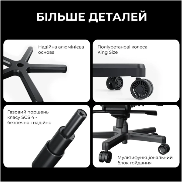 Купити Крісло для геймерів Anda Seat Kaiser 3E XL Maroon PVC (AD23YC-XL-09-A-PV/C-A01) - фото 16