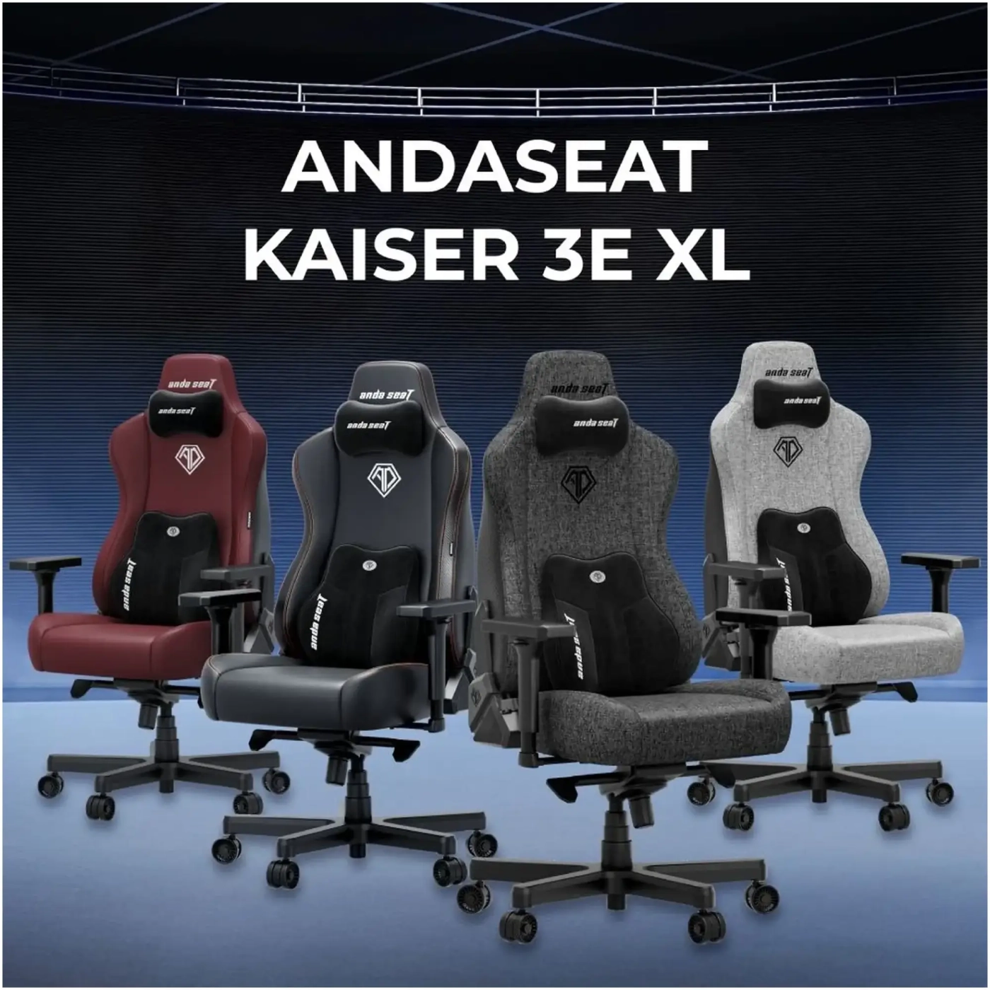 Купити Крісло для геймерів Anda Seat Kaiser 3E XL Maroon PVC (AD23YC-XL-09-A-PV/C-A01) - фото 19