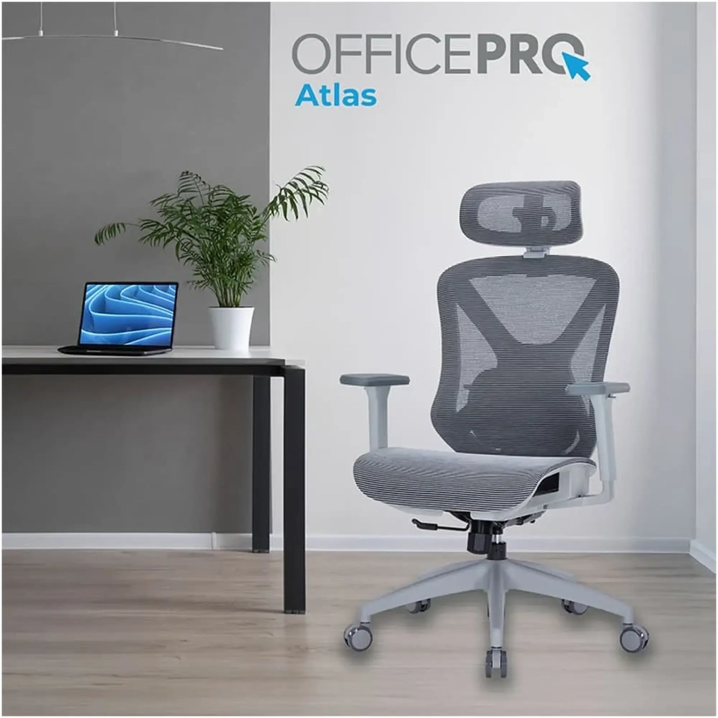 Купити Крісло офісне Officepro Atlas OC630-G-DG-DG Gray/Dark Gray - фото 8