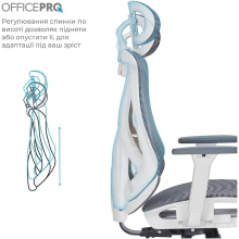 Купити Крісло офісне Officepro Atlas OC630-W-DG-DG White/Dark Gray - фото 9