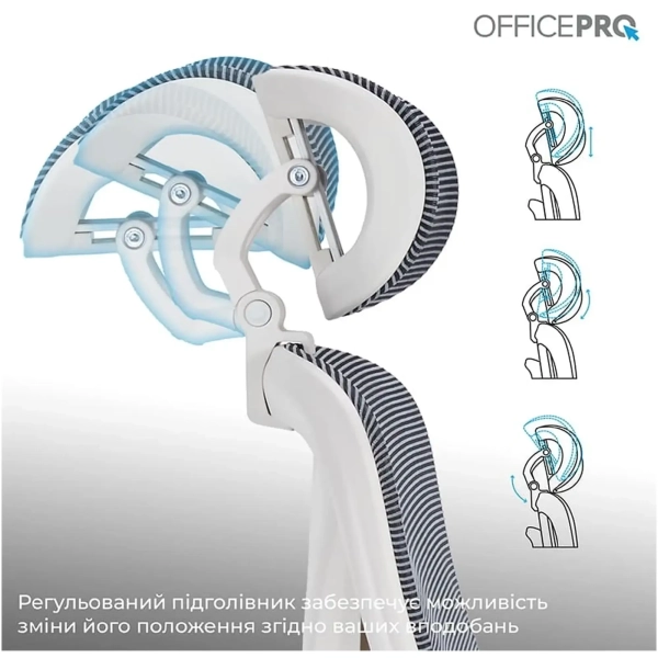 Купити Крісло офісне Officepro Atlas OC630-W-DG-DG White/Dark Gray - фото 12