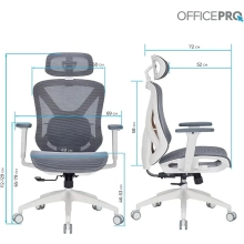 Купити Крісло офісне Officepro Atlas OC630-W-DG-DG White/Dark Gray - фото 16