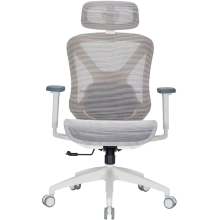 Купити Крісло офісне Officepro Atlas OC630-W-LG-LG White/Light Gray - фото 1