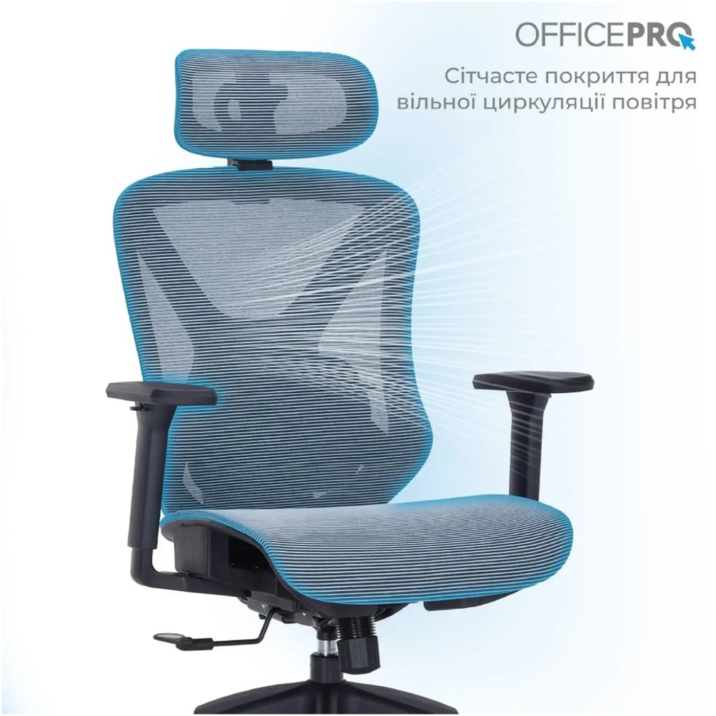 Купити Крісло офісне Officepro AtlasOC630-B-DG-DG Black/Dark Gray - фото 8