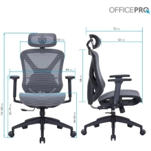 Купити Крісло офісне Officepro AtlasOC630-B-DG-DG Black/Dark Gray - фото 16