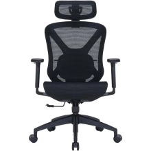 Купити Крісло офісне Officepro Atlas OC630-B-B-B Black - фото 1