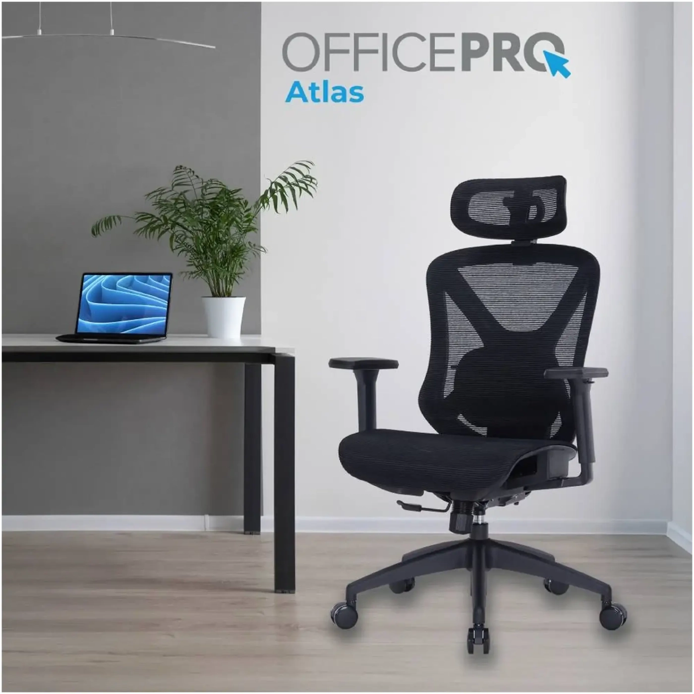 Купити Крісло офісне Officepro Atlas OC630-B-B-B Black - фото 7
