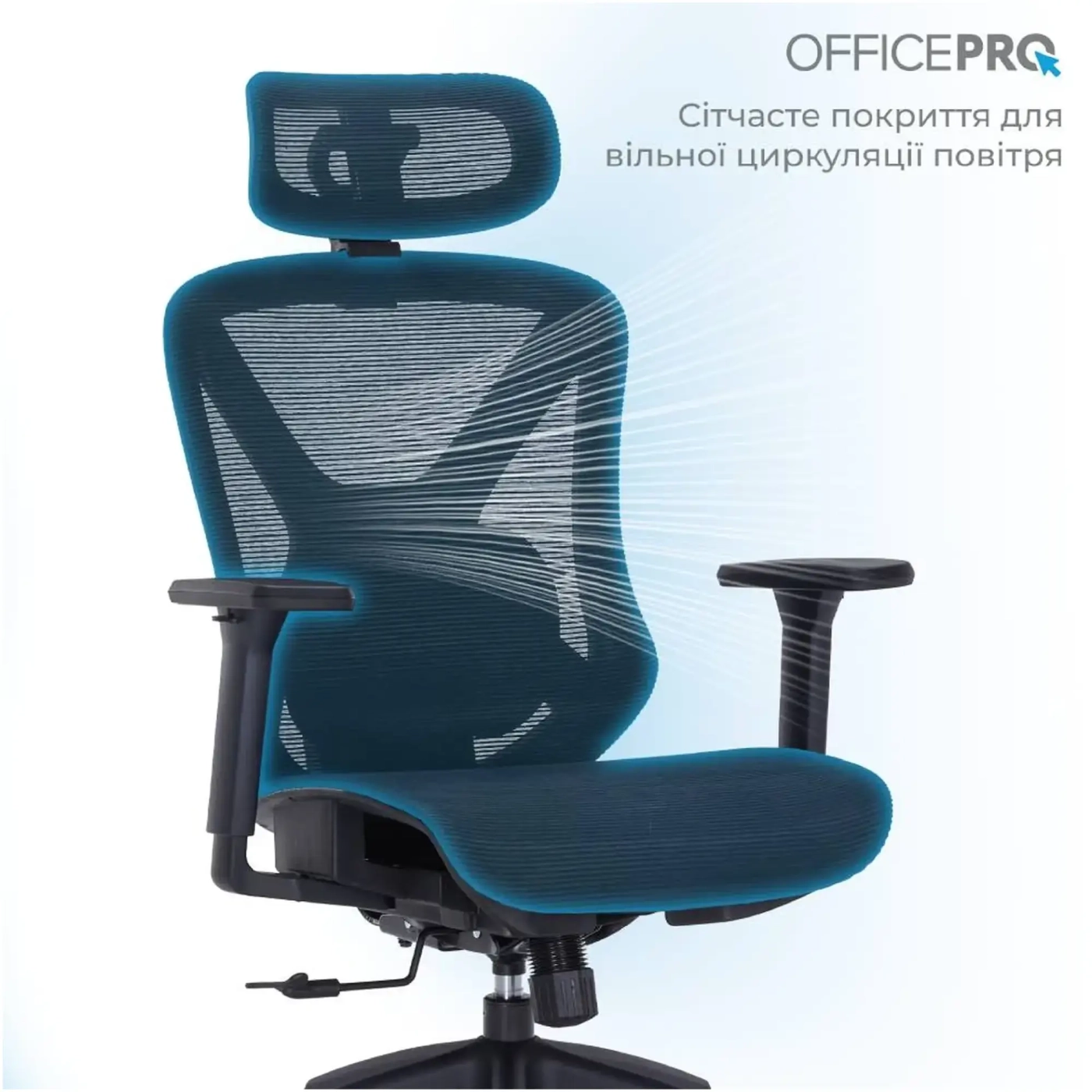 Купити Крісло офісне Officepro Atlas OC630-B-B-B Black - фото 8