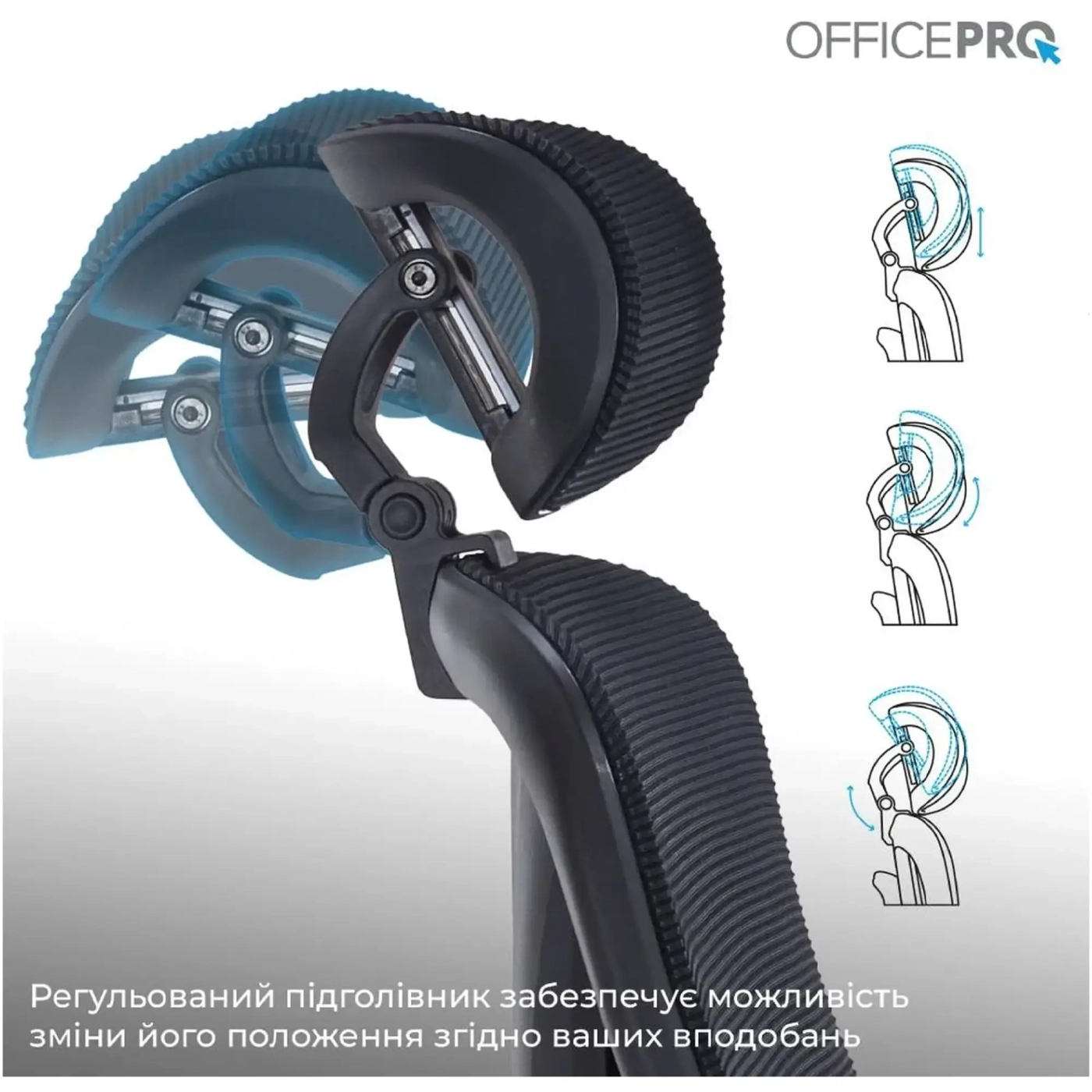 Купити Крісло офісне Officepro Atlas OC630-B-B-B Black - фото 12