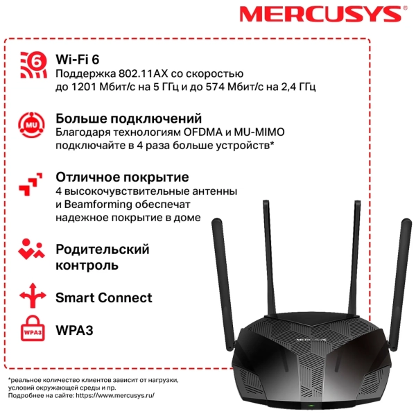 Купить Маршрутизатор Mercusys MR70X - фото 5