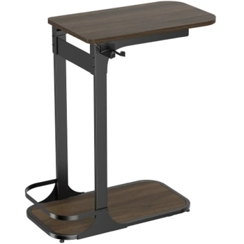 Купити Офісний стіл із тримачем для гарнітур SD137DW Dark Wood/Black - фото 1
