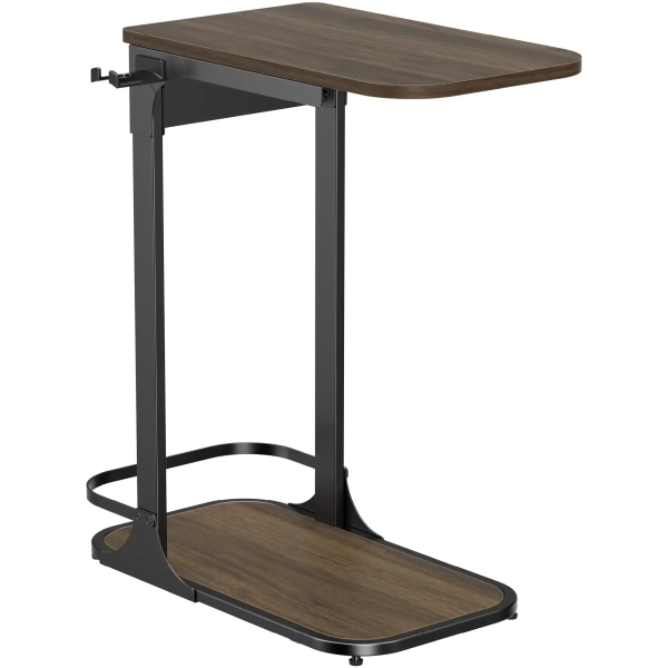 Купити Офісний стіл із тримачем для гарнітур SD137DW Dark Wood/Black - фото 3
