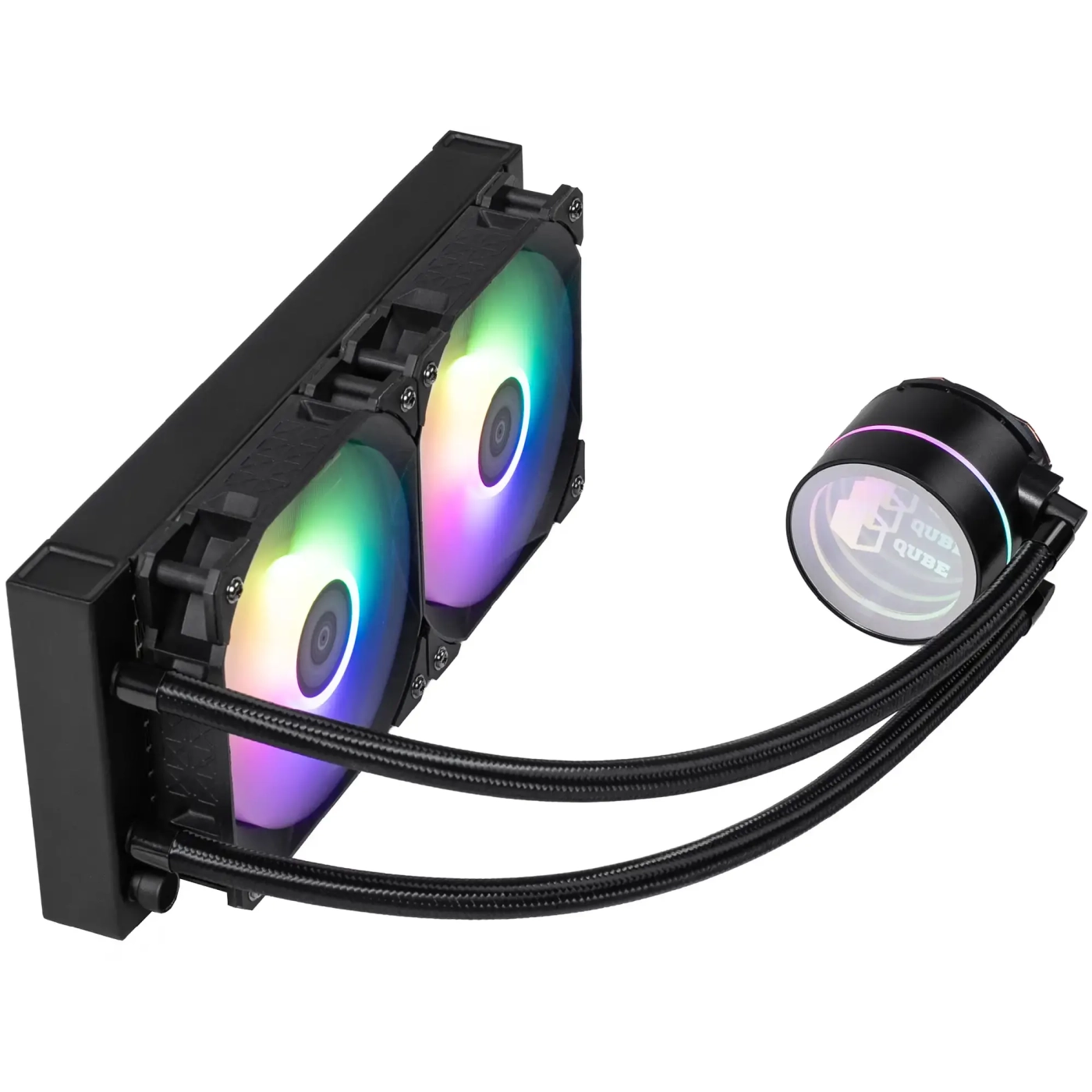 Купити Система рідинного охолодження QUBE ZT-240 Black - фото 3