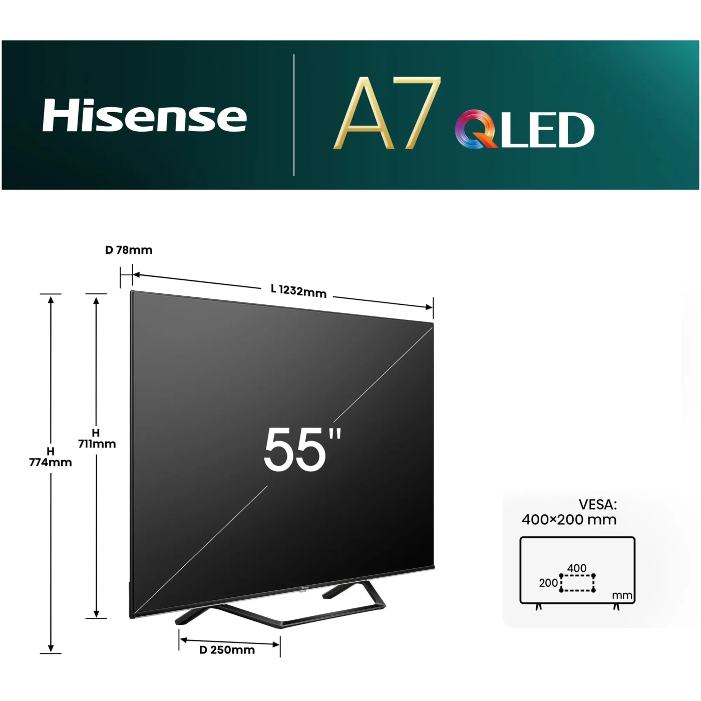 Купити Телевізор Hisense 55A7NQ - фото 8