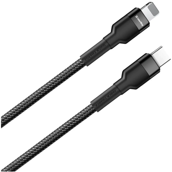 Купити Кабель Colorway USB-C - Lightning 3.0А 30cm Black (CW-CBPDCL054-BK) - фото 3