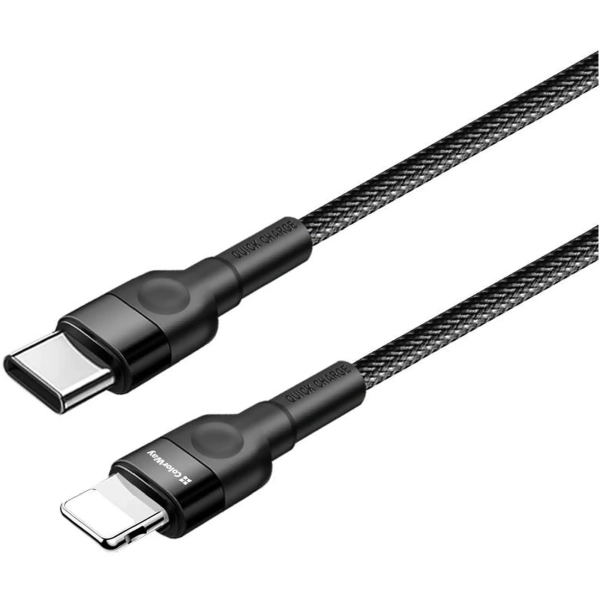 Купити Кабель Colorway USB-C - Lightning 3.0А 30cm Black (CW-CBPDCL054-BK) - фото 4