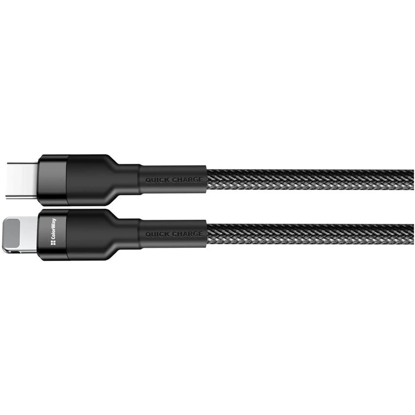 Купити Кабель Colorway USB-C - Lightning 3.0А 30cm Black (CW-CBPDCL054-BK) - фото 6