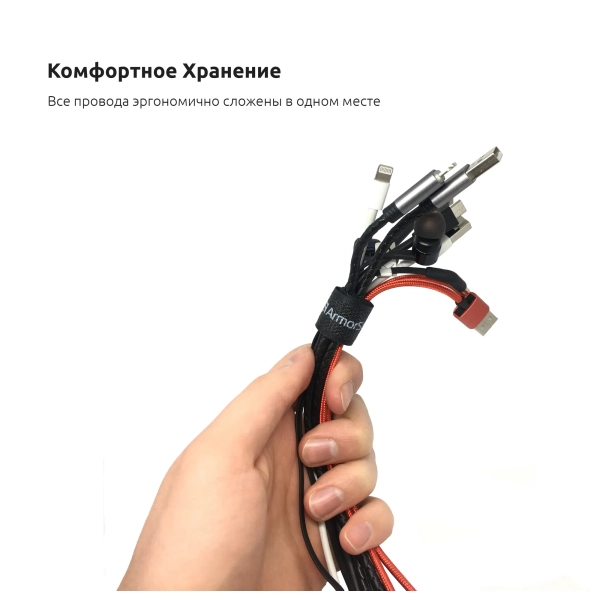 Купить Органайзер для кабеля ArmorStandart MegaPack 20 шт.  Peach (ARM58755) - фото 3