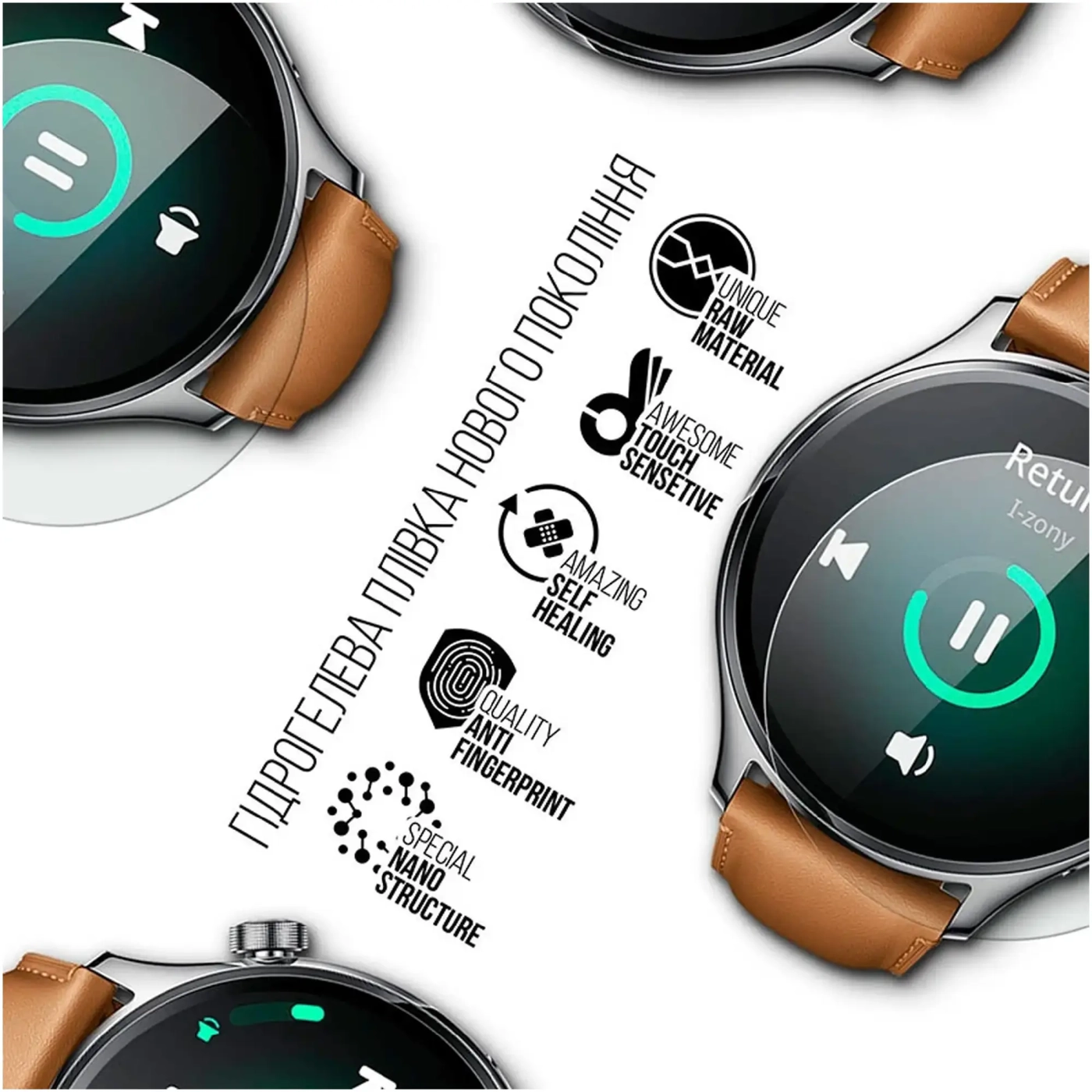 Купити Гідрогелева плівка ArmorStandart для Xiaomi Watch S1 Pro 6 шт. (ARM69728) - фото 2