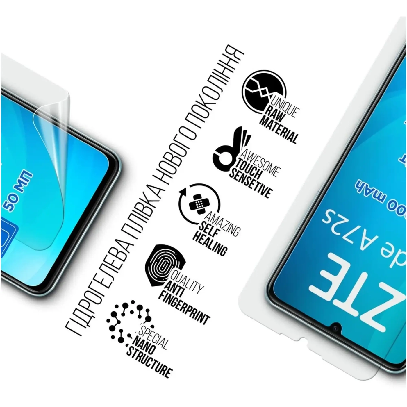 Купить Гидрогелевая пленка ArmorStandart для ZTE Blade A72s (ARM68858) - фото 2