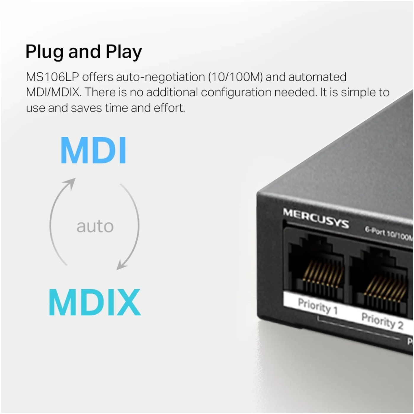 Купить Коммутатор Mercusys MS106LP - фото 9