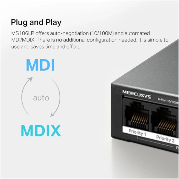 Купить Коммутатор Mercusys MS106LP - фото 9