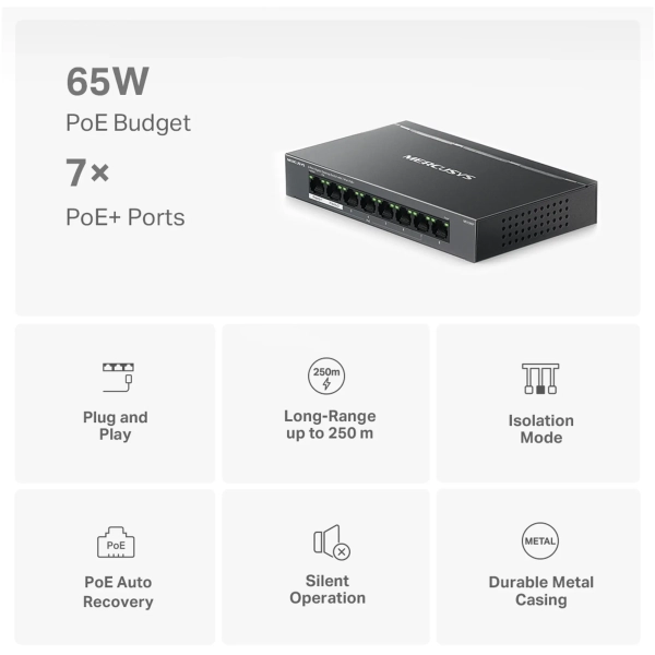 Купить Коммутатор Mercusys MS108GP - фото 4