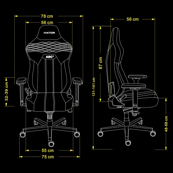Купить Кресло для геймеров HATOR Arc 3 XL Velour Emerald (HTC3448XL) - фото 6
