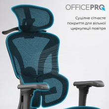 Купити Крісло офісне Officepro Elite Black (OC950B) - фото 7