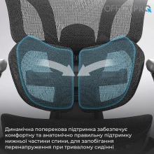 Купити Крісло офісне Officepro Elite Black (OC950B) - фото 10