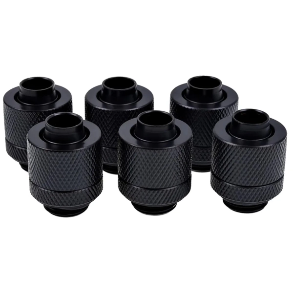 Купити Фітинг Alphacool Eiszapfen 13/10mm 6-pack Deep Black (17228) - фото 1