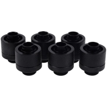 Купити Фітинг Alphacool Eiszapfen 16/10mm 6-pack Deep Black (17234) - фото 1