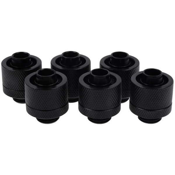 Купити Фітинг Alphacool Eiszapfen 16/10mm 6-pack Deep Black (17234) - фото 1