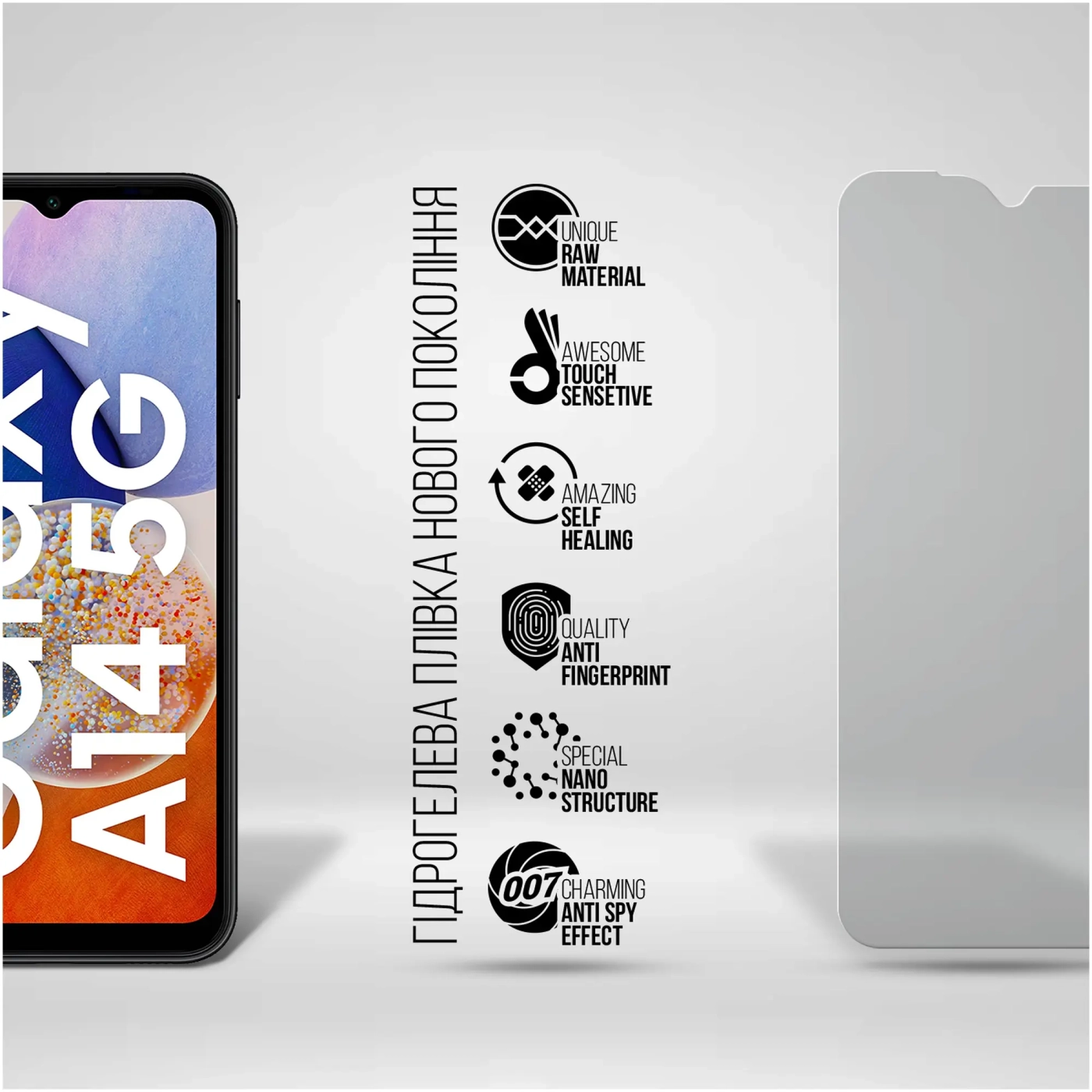 Купити Гідрогелева плівка ArmorStandart Anti-spy для Samsung A14 4G (A145) / A14 5G (A146) (ARM66238) - фото 2