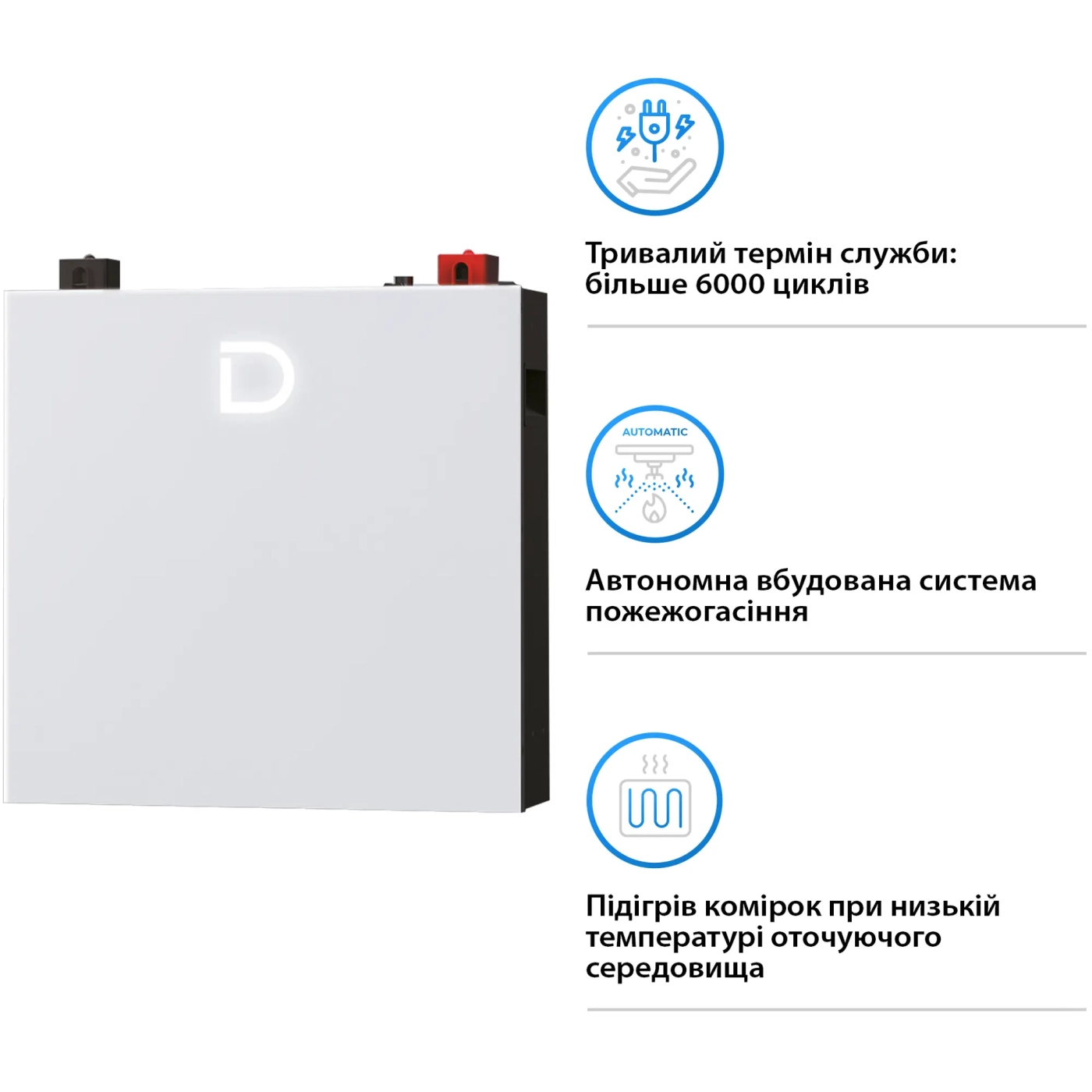 Купить Аккумуляторная батарея Dyness DL5.0 Pro 51.2V 100Ah 5.12kWh LiFePo4 (DL5.0C Pro) - фото 5