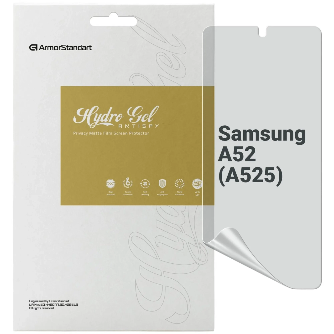Купити Гідрогелева плівка ArmorStandart Anti-spy для Samsung A52 (A525) (ARM69752) - фото 1