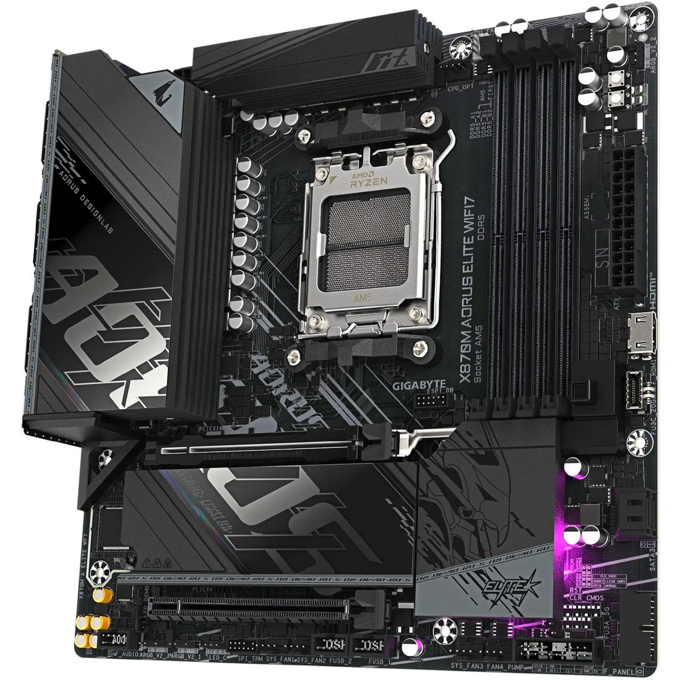 Купити Материнська плата GIGABYTE X870M AORUS ELITE WIFI7 - фото 2