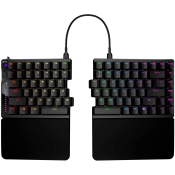 Купить Клавиатура ASUS ROG Falcata Split Magnetic Switch EN RGB Black (90MP043H-BKUA20) - фото 1