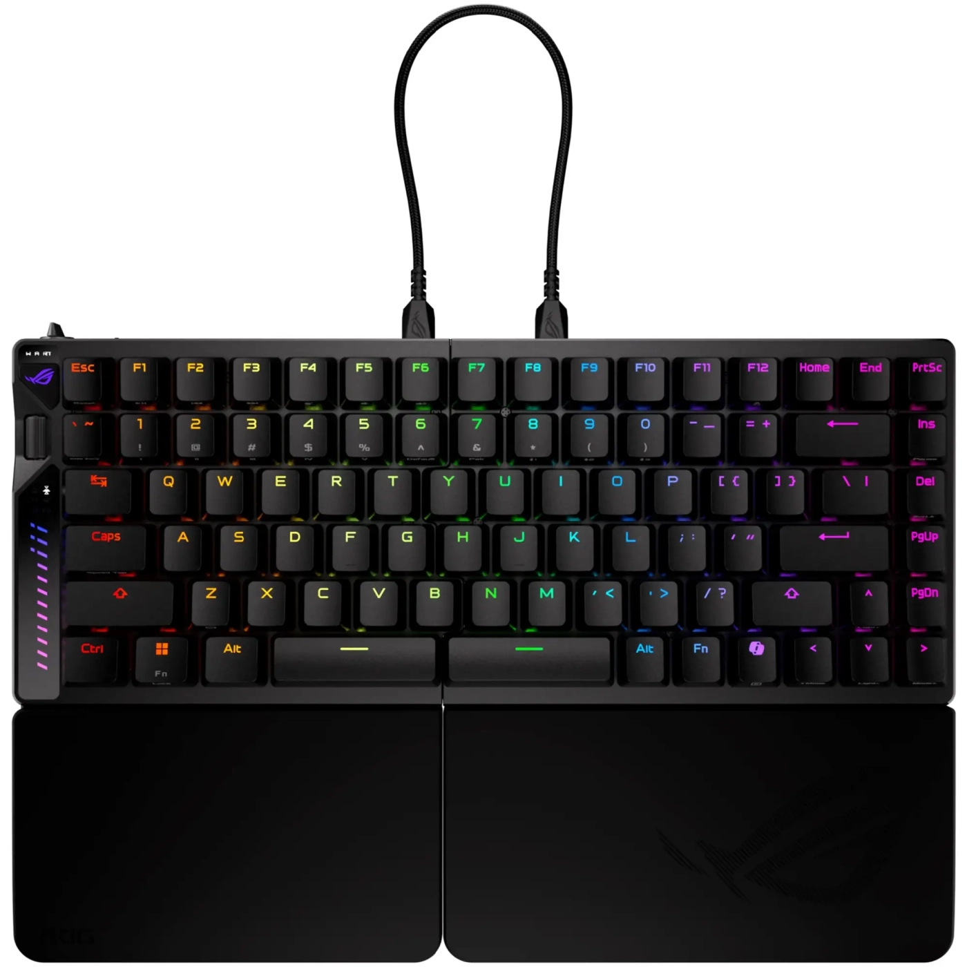 Купить Клавиатура ASUS ROG Falcata Split Magnetic Switch EN RGB Black (90MP043H-BKUA20) - фото 2