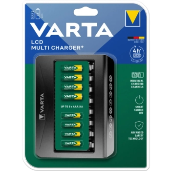 Купити Зарядний пристрій VARTA LCD Multi Charger PLUS для АА/ААА акумуляторів (57681101401) - фото 1