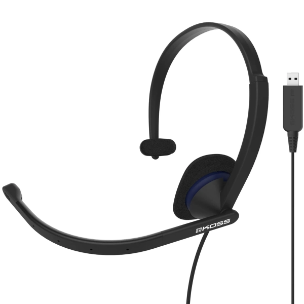Купить Гарнитура Koss On-Ear CS195 USB Uni Mic (194267.101) Black - фото 1