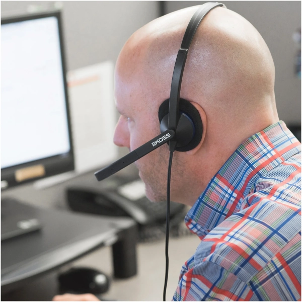 Купити Гарнітура Koss On-Ear CS200 USB Uni Mic (194390.101) Black - фото 7